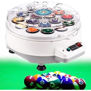 EXBERT Nettoyant pour Boules de Billard Machine de Nettoyage Automatique pour Billard, pour 16 Boules américaines et 22 Boules anglaises, Nettoyeur de Boules de Billard Pare-balles, polisseuse de b - Publicité EXBERT Nettoyant pour Boules de Billard Machine de Nettoyage Automatique pour Billard, pour 16 Boules américaines et 22 Boules anglaises, Nettoyeur de Boules de Billard Pare-balles, polisseuse de b - Publicité
