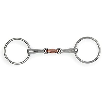 Shires Mors Double Brisure Cuivre A Anneaux - Publicité Shires Mors Double Brisure Cuivre A Anneaux - Publicité