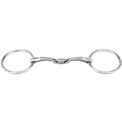 Herm Sprenger Sprenger SATINOX Double Jointed Snaffle bit - Publicité Herm Sprenger Sprenger SATINOX Double Jointed Snaffle bit - Publicité