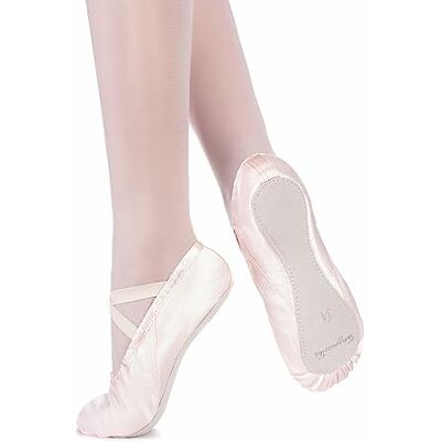 tanzmuster Demi-Pointes en Satin Nicky Semelle entière Danse Classique pour Enfants et Adultes Rose e Champagne 22-45 - Publicité tanzmuster Demi-Pointes en Satin Nicky Semelle entière Danse Classique pour Enfants et Adultes Rose e Champagne 22-45 - Publicité