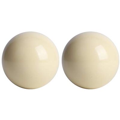 Vbestlife Lot de 2 pi¡§¡§Ces en r¡§ sine Blanche Billard Formation Boule de Queue Standard Dia 5.72 cm r¡§¡§glement Billard Billard Pratique Balle, - Publicité Vbestlife Lot de 2 pi¡§¡§Ces en r¡§ sine Blanche Billard Formation Boule de Queue Standard Dia 5.72 cm r¡§¡§glement Billard Billard Pratique Balle, - Publicité