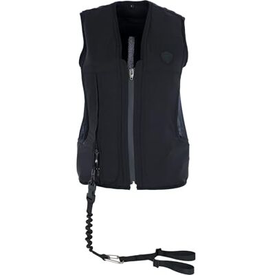 Covalliero Manege Gilet airbag en nylon noir pour cavalier avec cartouche Taille M 165-170 cm - Publicité Covalliero Manege Gilet airbag en nylon noir pour cavalier avec cartouche Taille M 165-170 cm - Publicité