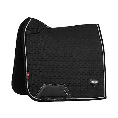 LeMieux Puissance Tapis de selle de dressage en daim Noir Taille L - Publicité LeMieux Puissance Tapis de selle de dressage en daim Noir Taille L - Publicité