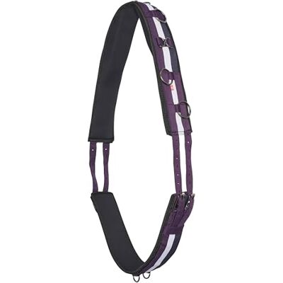 Imperial Riding IRH Deluxe Extra Ceinture de Longe Ergonomique avec sans Garrot et Anneaux en métal, mûre, Blanc/Bleu Marine, COB - Publicité Imperial Riding IRH Deluxe Extra Ceinture de Longe Ergonomique avec sans Garrot et Anneaux en métal, mûre, Blanc/Bleu Marine, COB - Publicité