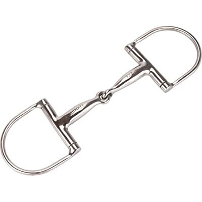 Equinate Mors à anneau en D en acier inoxydable 16 mm facilement cassé 11,5 cm – Mors anatomique respectueux de la bouche avec action douce – Indication de la taille gravée au laser - Publicité Equinate Mors à anneau en D en acier inoxydable 16 mm facilement cassé 11,5 cm – Mors anatomique respectueux de la bouche avec action douce – Indication de la taille gravée au laser - Publicité