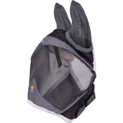 Shires FlyGuard Pro Air Motion Masque anti-mouches avec oreilles – Taille poney Tissu léger et respirant pour un confort supérieur Protège contre les mouches et les insectes Ajustement sécurisé - Publicité Shires FlyGuard Pro Air Motion Masque anti-mouches avec oreilles – Taille poney Tissu léger et respirant pour un confort supérieur Protège contre les mouches et les insectes Ajustement sécurisé - Publicité