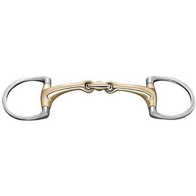 Herm Sprenger Sprenger Dynamic RS Eggbutt D-Ring 14 mm Double Jointed Snaffle Bit 145mm Gold Silver - Publicité Herm Sprenger Sprenger Dynamic RS Eggbutt D-Ring 14 mm Double Jointed Snaffle Bit 145mm Gold Silver - Publicité