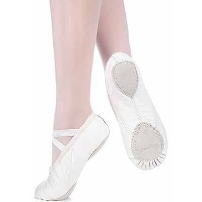 tanzmuster Demi-Pointes en Cuir Toni bi-Semelle Danse Classique pour Enfants et Adultes Blanc cassé e Couleur Sable 22-45 - Publicité tanzmuster Demi-Pointes en Cuir Toni bi-Semelle Danse Classique pour Enfants et Adultes Blanc cassé e Couleur Sable 22-45 - Publicité