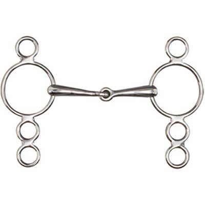 Tattini Pessoa Mors 3 ou 4 Anneaux pour Cheval Filet bris, INOX Type - Publicité Tattini Pessoa Mors 3 ou 4 Anneaux pour Cheval Filet bris, INOX Type - Publicité