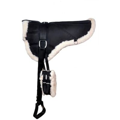 ACES Coussin de selle exclusif avec étriers et sangle (complet à cob) (noir) - Publicité ACES Coussin de selle exclusif avec étriers et sangle (complet à cob) (noir) - Publicité