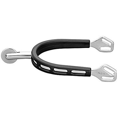 Herm Sprenger SPRENGER ULTRA FIT EXTRA GRIP Sporen mit Balkenhol Schlaufe, Edelstahl, 40, Großes Ballrad (005) - Publicité Herm Sprenger SPRENGER ULTRA FIT EXTRA GRIP Sporen mit Balkenhol Schlaufe, Edelstahl, 40, Großes Ballrad (005) - Publicité