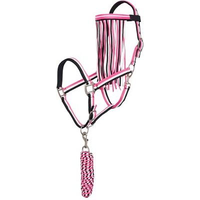 Imperial Riding Ensemble Licol avec Corde de Fixation et Franges à Mouches – Licol en Nylon Robuste avec Boucle, Fermeture et Crochet Snap, Confortable et Facile d'entretien, Rose Fluo, COB - Publicité Imperial Riding Ensemble Licol avec Corde de Fixation et Franges à Mouches – Licol en Nylon Robuste avec Boucle, Fermeture et Crochet Snap, Confortable et Facile d'entretien, Rose Fluo, COB - Publicité