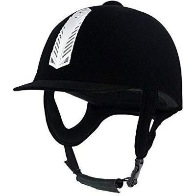 TentHome Casque d'équitation de Velours Chapeau équestre Léger Noir Enfants Adultes (54cm) - Publicité TentHome Casque d'équitation de Velours Chapeau équestre Léger Noir Enfants Adultes (54cm) - Publicité