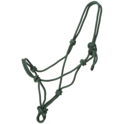 Tough 1 Licol Miniature en Corde tressée Vert Chasseur Taille S - Publicité Tough 1 Licol Miniature en Corde tressée Vert Chasseur Taille S - Publicité