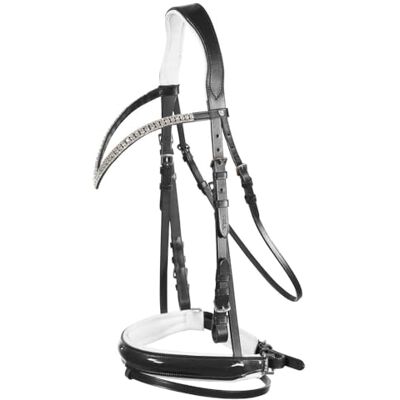 HORZE , bridon Anatomique de Cheval Grayson avec Strass, Noir, P - Publicité HORZE , bridon Anatomique de Cheval Grayson avec Strass, Noir, P - Publicité