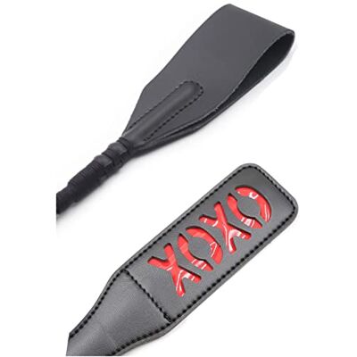 MILOPEDOX Lot de 2 pagaies en cuir pour cheval Accessoires d'équitation Rouge et noir - Publicité MILOPEDOX Lot de 2 pagaies en cuir pour cheval Accessoires d'équitation Rouge et noir - Publicité