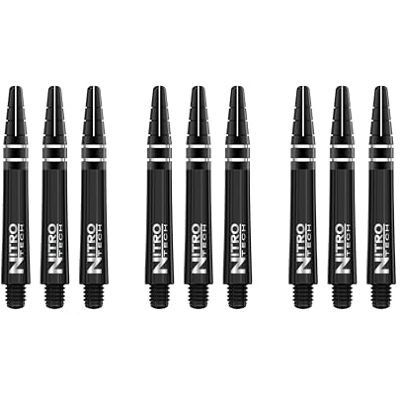 Red Dragon - Nitrotech Short Stems - Noir - Dart shafts - Publicité Red Dragon - Nitrotech Short Stems - Noir - Dart shafts - Publicité