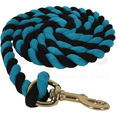 Shires Longe pour Chevaux (Taille Unique) (Noir/Turquoise) - Publicité Shires Longe pour Chevaux (Taille Unique) (Noir/Turquoise) - Publicité