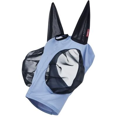 LeMieux Demi-masque anti-insectes – Design à enfiler – Fléchettes pour œil d'insecte – Oreilles en maille respirante – Bleu poudré – Taille XL - Publicité LeMieux Demi-masque anti-insectes – Design à enfiler – Fléchettes pour œil d'insecte – Oreilles en maille respirante – Bleu poudré – Taille XL - Publicité
