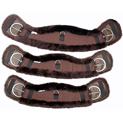 Merauno Sangle de selle Western en laine d'agneau mérinos de qualité, forme concave anatomique spéciale pour une meilleure adhérence. Couleur : naturel, noir, marron, anthracite - Publicité Merauno Sangle de selle Western en laine d'agneau mérinos de qualité, forme concave anatomique spéciale pour une meilleure adhérence. Couleur : naturel, noir, marron, anthracite - Publicité