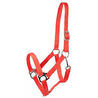 PFIFF 102266-10 Licol Complet en Nylon pour Demi-Sang Rouge Taille L - Publicité PFIFF 102266-10 Licol Complet en Nylon pour Demi-Sang Rouge Taille L - Publicité