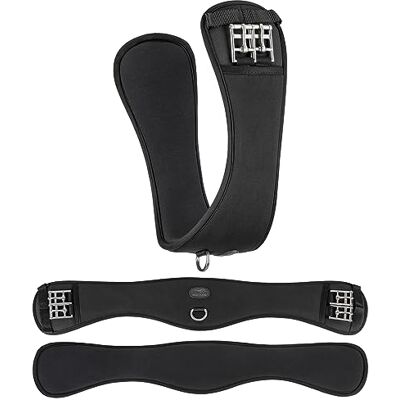 Equinate Fremont Sangle courte avec mousse à mémoire de forme 20 mm 80 cm – Sangle abdominale anatomique – Sangle de dressage – Noir - Publicité Equinate Fremont Sangle courte avec mousse à mémoire de forme 20 mm 80 cm – Sangle abdominale anatomique – Sangle de dressage – Noir - Publicité