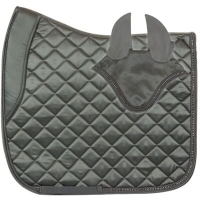 Horses Ensemble de sous-selle et casque Brilliant, style et confort pour votre cheval de Tosoni Selleria (gris, Full) - Publicité Horses Ensemble de sous-selle et casque Brilliant, style et confort pour votre cheval de Tosoni Selleria (gris, Full) - Publicité