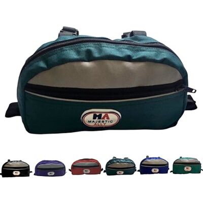 Majestic Sac de Pommel de Selle de Cheval réfléchissant en Nylon imperméable pour Accessoires de Selle équine (Vert Chasseur) - Publicité Majestic Sac de Pommel de Selle de Cheval réfléchissant en Nylon imperméable pour Accessoires de Selle équine (Vert Chasseur) - Publicité
