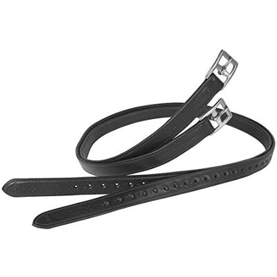 Equinate Superior Étrivières en cuir avec boucles en acier inoxydable Noir 160 - Publicité Equinate Superior Étrivières en cuir avec boucles en acier inoxydable Noir 160 - Publicité