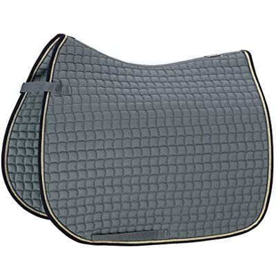 Eskadron Tapis de selle Basic en coton Bleu cendré - Publicité Eskadron Tapis de selle Basic en coton Bleu cendré - Publicité