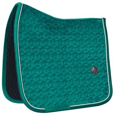 Kentucky Tapis de selle COB Vert foncé Velours Dressage - Publicité Kentucky Tapis de selle COB Vert foncé Velours Dressage - Publicité
