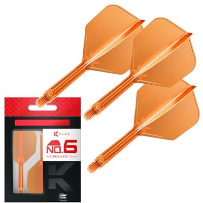 Target - K-Flex Neon No.6 In Between - orange néon - 3 pcs - Jeu de fléchettes - Publicité Target - K-Flex Neon No.6 In Between - orange néon - 3 pcs - Jeu de fléchettes - Publicité