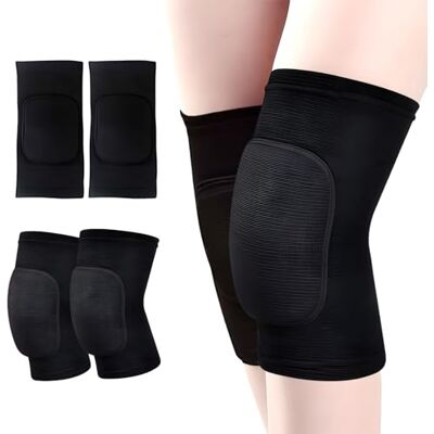 DALAETUS 2 Paires Genouillères Extensibles, Genouillères Souples et Respirantes, Genouillère Sport Eponge pour Volleyball Football Danse Yoga Tennis Courses Cyclisme Entraînement Escalade (Noir) - Publicité DALAETUS 2 Paires Genouillères Extensibles, Genouillères Souples et Respirantes, Genouillère Sport Eponge pour Volleyball Football Danse Yoga Tennis Courses Cyclisme Entraînement Escalade (Noir) - Publicité