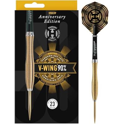 Harrows V-Wing 90% Fléchettes Pointe Acier 25g - Publicité Harrows V-Wing 90% Fléchettes Pointe Acier 25g - Publicité