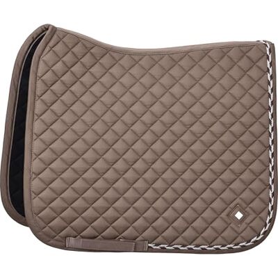 Imperial Riding IRH Basic Cotton DR Tapis de Selle de Dressage avec surpiqûre en Losanges, Passepoil Scintillant et Logo en métal - Publicité Imperial Riding IRH Basic Cotton DR Tapis de Selle de Dressage avec surpiqûre en Losanges, Passepoil Scintillant et Logo en métal - Publicité