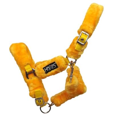 Horses Licol Soft Fluffi Mini, Licol Confortable, Utile pour Mener le Cheval à la Main ou pour le Sécuriser pendant les Opération de Brossage (Jaune, Shetland) - Publicité Horses Licol Soft Fluffi Mini, Licol Confortable, Utile pour Mener le Cheval à la Main ou pour le Sécuriser pendant les Opération de Brossage (Jaune, Shetland) - Publicité