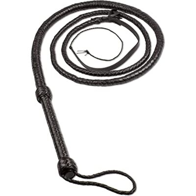 HADZAM Fouet équestre professionnel pour communication de cheval et guidage du bétail – Fouet de sport en cuir de vache de qualité supérieure pour arts équestres et guidage du bétail (noir, 2,4 m) - Publicité HADZAM Fouet équestre professionnel pour communication de cheval et guidage du bétail – Fouet de sport en cuir de vache de qualité supérieure pour arts équestres et guidage du bétail (noir, 2,4 m) - Publicité