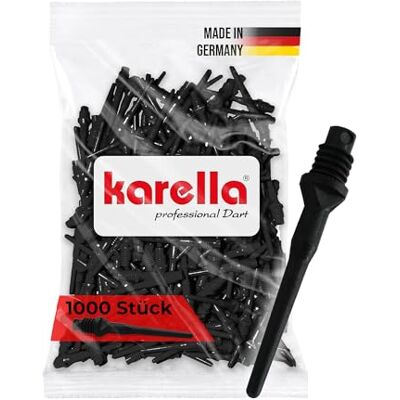 Karella Good-Darts Lot de 1000 Pointes en Plastique pour fléchettes 2BA Noir - Publicité Karella Good-Darts Lot de 1000 Pointes en Plastique pour fléchettes 2BA Noir - Publicité