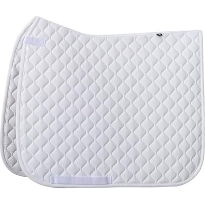 Imperial Riding IRH Basic DR Tapis de Selle de Dressage en Polyester sergé avec Double Sangle de Fixation et Sangle de Billet, Blanc, Poney - Publicité Imperial Riding IRH Basic DR Tapis de Selle de Dressage en Polyester sergé avec Double Sangle de Fixation et Sangle de Billet, Blanc, Poney - Publicité