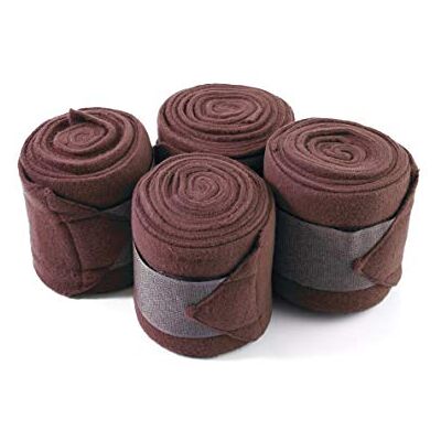 Gee tac Lot de 4 bandages pour cheval Marron 3 m - Publicité Gee tac Lot de 4 bandages pour cheval Marron 3 m - Publicité
