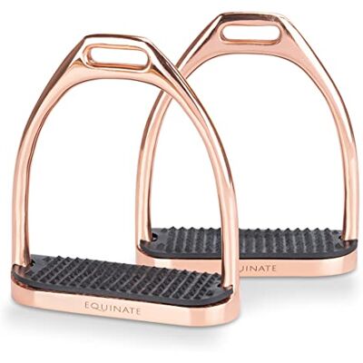 Equinate - Luna - Rose Gold - Acier inoxydable - Étriers - Publicité Equinate - Luna - Rose Gold - Acier inoxydable - Étriers - Publicité