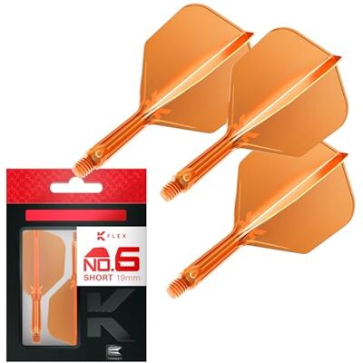 Target - K-Flex Neon No.6 Short - Neon Orange - Darts - Publicité Target - K-Flex Neon No.6 Short - Neon Orange - Darts - Publicité