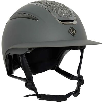 Imperial Riding IRH Olania Deluxe Big Visor Bombe d'équitation avec grande visière, gris, M - Publicité Imperial Riding IRH Olania Deluxe Big Visor Bombe d'équitation avec grande visière, gris, M - Publicité