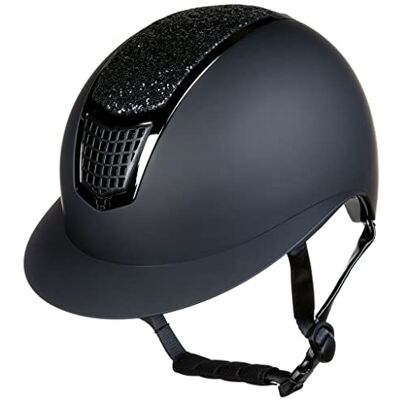 HKM Glamour Shield Casques d'équitation Mixte, 9191 Noir/Noir, 59-61 cm - Publicité HKM Glamour Shield Casques d'équitation Mixte, 9191 Noir/Noir, 59-61 cm - Publicité