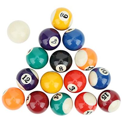 MAGT Boule De Billard Petite Petite, 16PCS Mini Boules de Billard en Résine écologique Petite Boule de Billard 38MM Mini Boule de Billard Portable Accessoire de Table de Billard Professionnel - Publicité MAGT Boule De Billard Petite Petite, 16PCS Mini Boules de Billard en Résine écologique Petite Boule de Billard 38MM Mini Boule de Billard Portable Accessoire de Table de Billard Professionnel - Publicité