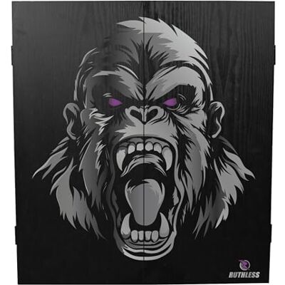 RUTHLESS Armoire Gorilla pour cible de fléchettes Rangement professionnel robuste carré noir pour cible de fléchettes. Publicité RUTHLESS Armoire Gorilla pour cible de fléchettes Rangement professionnel robuste carré noir pour cible de fléchettes. Publicité