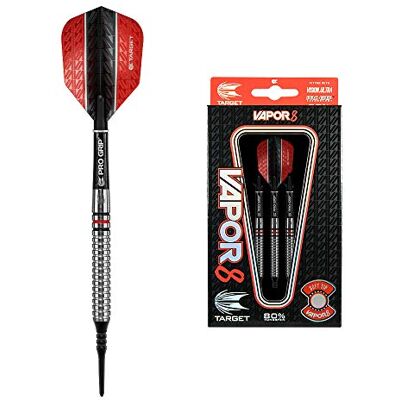 Target Darts Vapor 8 17G 04 Jeu de fléchettes à Pointe Souple en tungstène Argenté - Publicité Target Darts Vapor 8 17G 04 Jeu de fléchettes à Pointe Souple en tungstène Argenté - Publicité