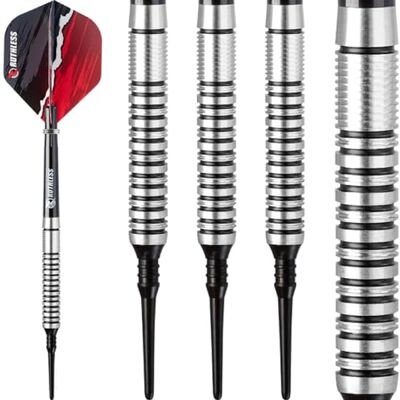 Ruthless Gamme de fléchettes Ranger Pointe souple 90 % tungstène 18 g (Ruthles Ranger III) - Publicité Ruthless Gamme de fléchettes Ranger Pointe souple 90 % tungstène 18 g (Ruthles Ranger III) - Publicité