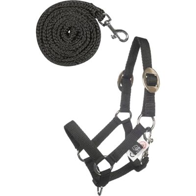 HKM Hobby Horsing Basic Licol et Longe Noir Taille Unique - Publicité HKM Hobby Horsing Basic Licol et Longe Noir Taille Unique - Publicité