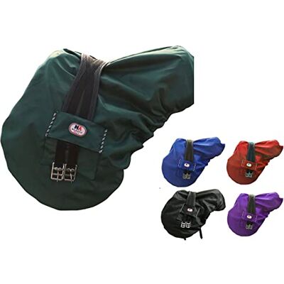 Majestic Housse de Selle Anglaise imperméable en Nylon avec Doublure en Polaire Plusieurs Couleurs (Vert Chasseur) - Publicité Majestic Housse de Selle Anglaise imperméable en Nylon avec Doublure en Polaire Plusieurs Couleurs (Vert Chasseur) - Publicité